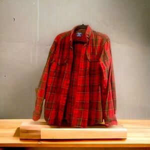Red & Green Faded Glory Flannel (Size L 42/44)